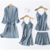 Sexy Lace Sleepwear 4 Pieces Sets - Image 8