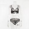 Sexy Lace Sleeveless Backless Briefs Lingerie Set - Image 5