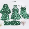 Sexy Polka Dot Nightwear 5 PCS Set - Image 4