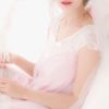 Sexy Sleepwear Night Gown Lace V Neck Short Sleeve Bows Tulle Nightwear - Image 6