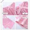 Sexy Stripe Faux Silk Long Sleeve Sleepwear - Image 5