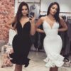 Sexy V-Neck Spaghetti Strap Mermaid Bodycon Dress