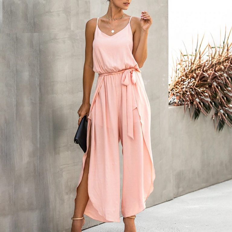Sexy V-Neck Spaghetti Strap Rompers Jumpsuit - Image 2