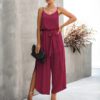 Sexy V-Neck Spaghetti Strap Rompers Jumpsuit - Image 3