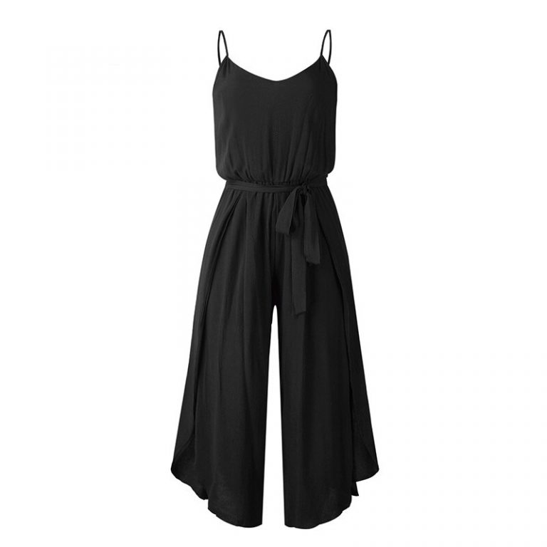 Sexy V-Neck Spaghetti Strap Rompers Jumpsuit - Image 5