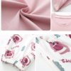 Short Sleeve O-Neck Cotton Bears Printed Lungwear - Image 2