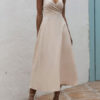 Sleeveless Cross Back Long Maxi Dresses - Image 3