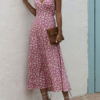 Sleeveless Cross Back Long Maxi Dresses - Image 7