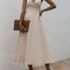 Sleeveless Cross Back Long Maxi Dresses - Image 4