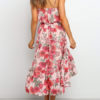 Sleeveless High Low Floral Maxi Dresses - Image 6