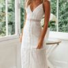 Sleeveless Straps Neck Cotton Dress - Image 3