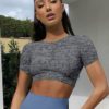 Solid Color Short Sleeve Slim Fit T Shirt - Image 11