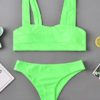 Solid Color Two Piece Swimsuit - Image 10