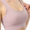 Solid Elastic Shockproof Sports Bra - Image 2