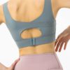 Solid Elastic Shockproof Sports Bra - Image 3