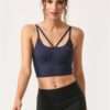 Spaghetti Strap U Neck Cropped Cami Sports Top