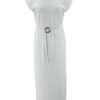 Split Belt Cotton Blend Maxi Dresses - Image 2