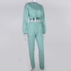 Sports Cropped Suit Sweatshirt And Sweatpants Jogging - Image 3