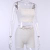 Sporty Sleeveless Lace 2 Pieces Set - Image 6