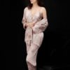 Three Piece Nightwear Silk Like Dragon Printed Lingerie - Image 4