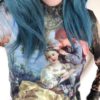 Vintage Fairy Print Dress Two Pieces Set - Image 3