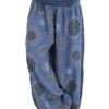 Wide Leg Print Casual Pants
