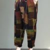 Wide-Legged Elastic Waist Geometric Print Trousers - Image 3