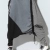 Casual Drop-Crotch Patchwork Harem Pants