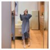 Casual V-Neck Loose Elegant Sweater Dress - Image 7