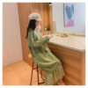 Casual V-Neck Loose Elegant Sweater Dress - Image 11