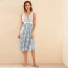 Damask Print Eyelash Floral Lace Nightwear - Image 3