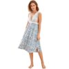 Damask Print Eyelash Floral Lace Nightwear - Image 6