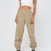 Elastic Waist Cargo Long Trousers - Image 3