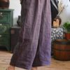 Elastic Waist Casual Loose Wide Leg Pants - Image 2