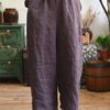 Elastic Waist Casual Loose Wide Leg Pants - Image 3