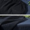 Elastic Waist Pocket Cotton Casual Pants - Image 10
