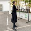 Elegant Half-turtleneck Loose Sweater Dress - Image 6