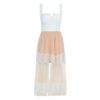 Elegant Lace Evening Party Midi Dress - Image 2