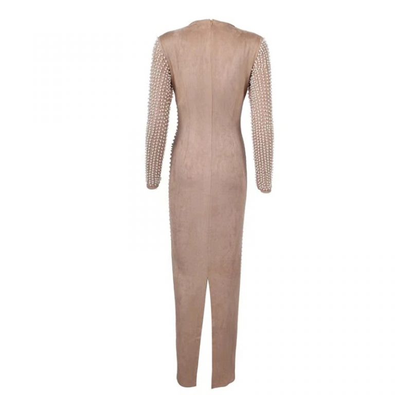 Elegant Long Sleeve Bodycon Dress - Image 3