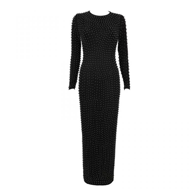 Elegant Long Sleeve Bodycon Dress - Image 4