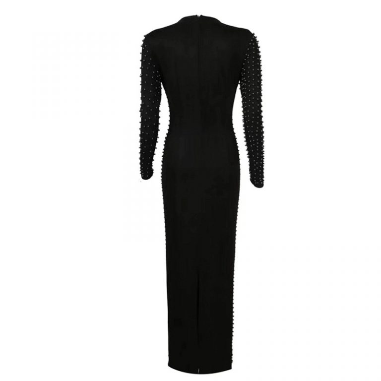 Elegant Long Sleeve Bodycon Dress - Image 5