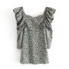 Elegant Ruffle  Puff Long Sleeve Mini Dress - Image 3