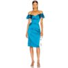 Elegant Slash Neck Off Bodycon Party Dress