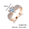 Fashion Crystal Rings Big Cubic Zircon Wedding Ring - Image 3