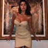 Fashion Hollow Out Strapless Party Mini Dress