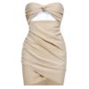 Fashion Hollow Out Strapless Party Mini Dress - Image 2