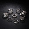 Flower Leaves Crystal Rings Party Jewelry 8 PCS/Lot - Image 5
