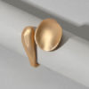 Gold Rings Open Cuff Leaf Shaped Jewelry - Image 3