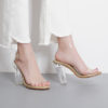 High Heel Sandal - Acrylic Ankle and Toe Strap - Image 3