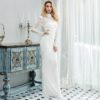 High Neck Sequin Long Sleeve Party Maxi Dresses - Image 7